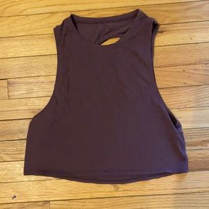 Cropped purple tank from Lululemon— size 4 or 6.